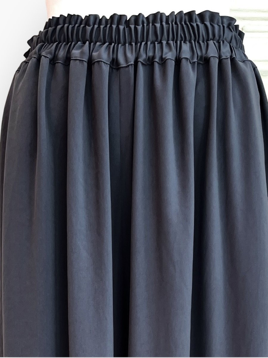 画像12: レーシーサテン　ワイドパンツ  (12)