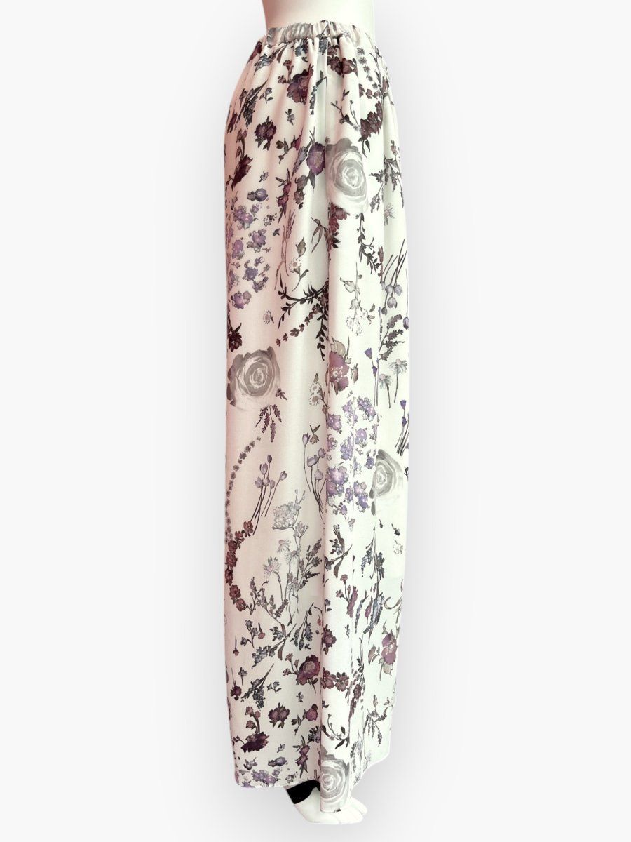 画像2: ミクスチャーフラワープリント パンツ  (2)