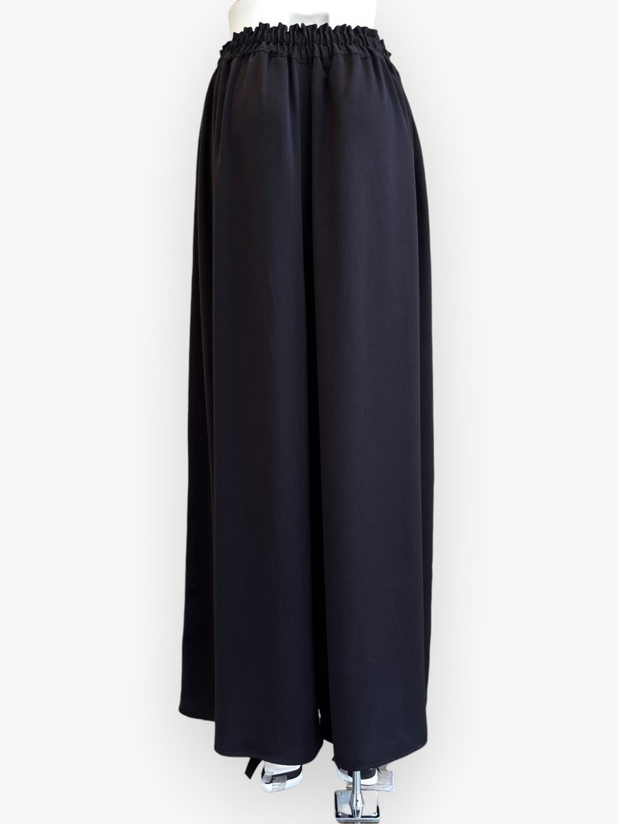 画像7: レーシーサテン　ワイドパンツ  (7)