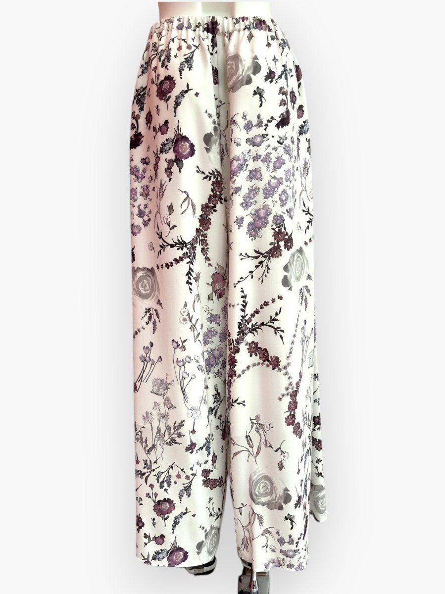 画像3: ミクスチャーフラワープリント パンツ  (3)