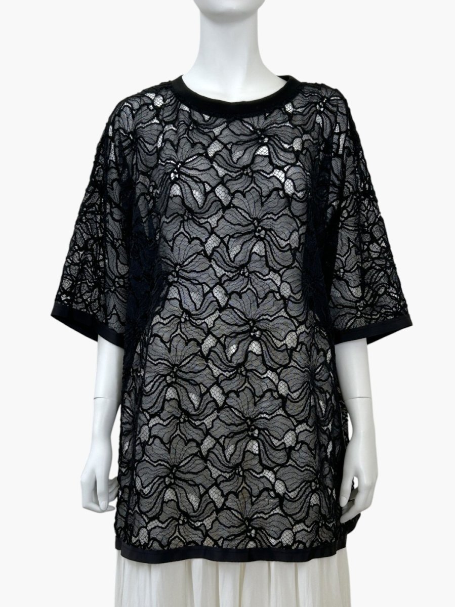 画像1: フラワーモールレース　チュニック (1)