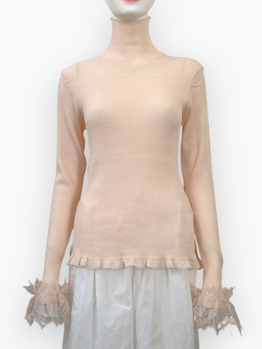 画像6: ベールリブニット スタンドネック  (6)