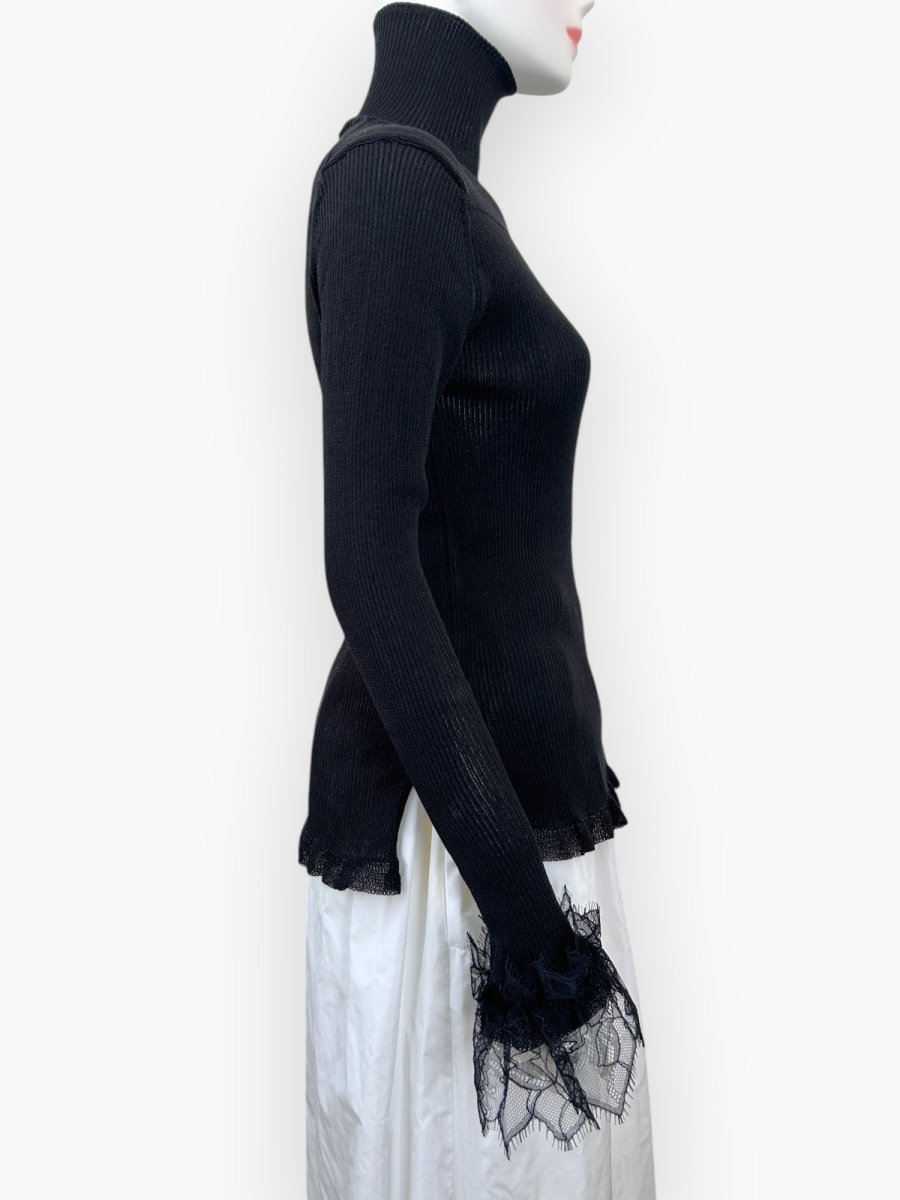 画像14: ベールリブニット スタンドネック  (14)