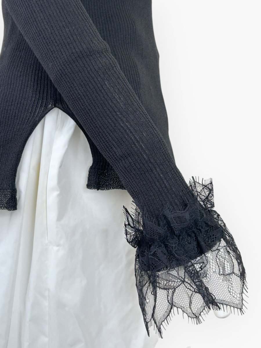 画像17: ベールリブニット スタンドネック  (17)