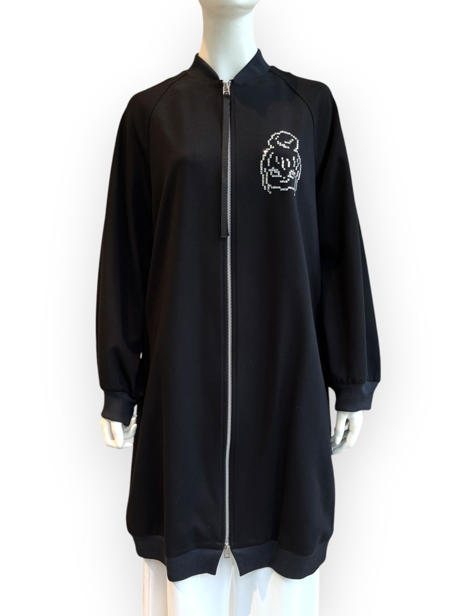 画像8: プリティージャージ　ロングブルゾン  (8)