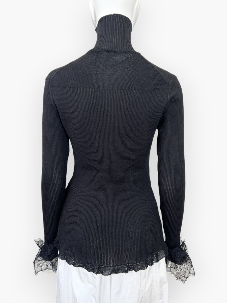 画像15: ベールリブニット スタンドネック  (15)