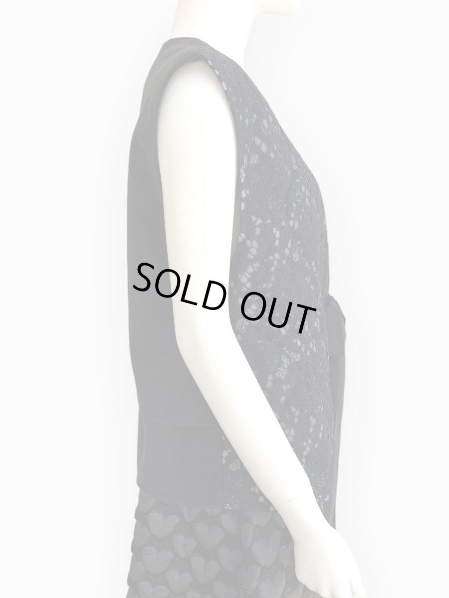 画像2: レースキルティング　ジレ  (2)