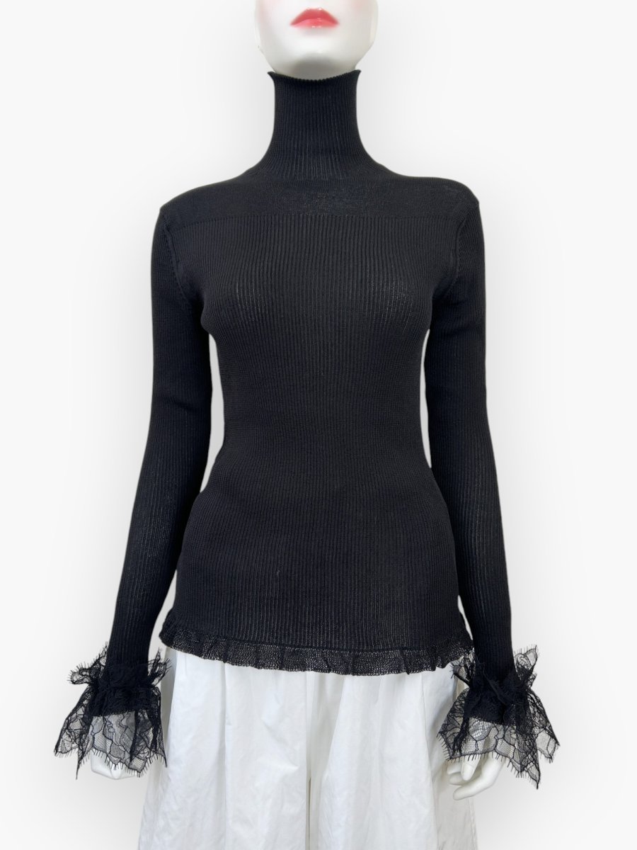画像13: ベールリブニット スタンドネック  (13)