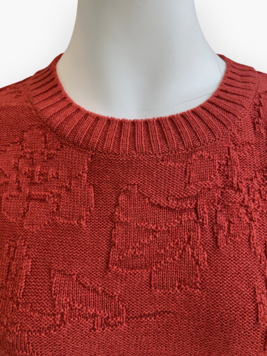 画像9: ローズニット　パフスリーブ  (9)