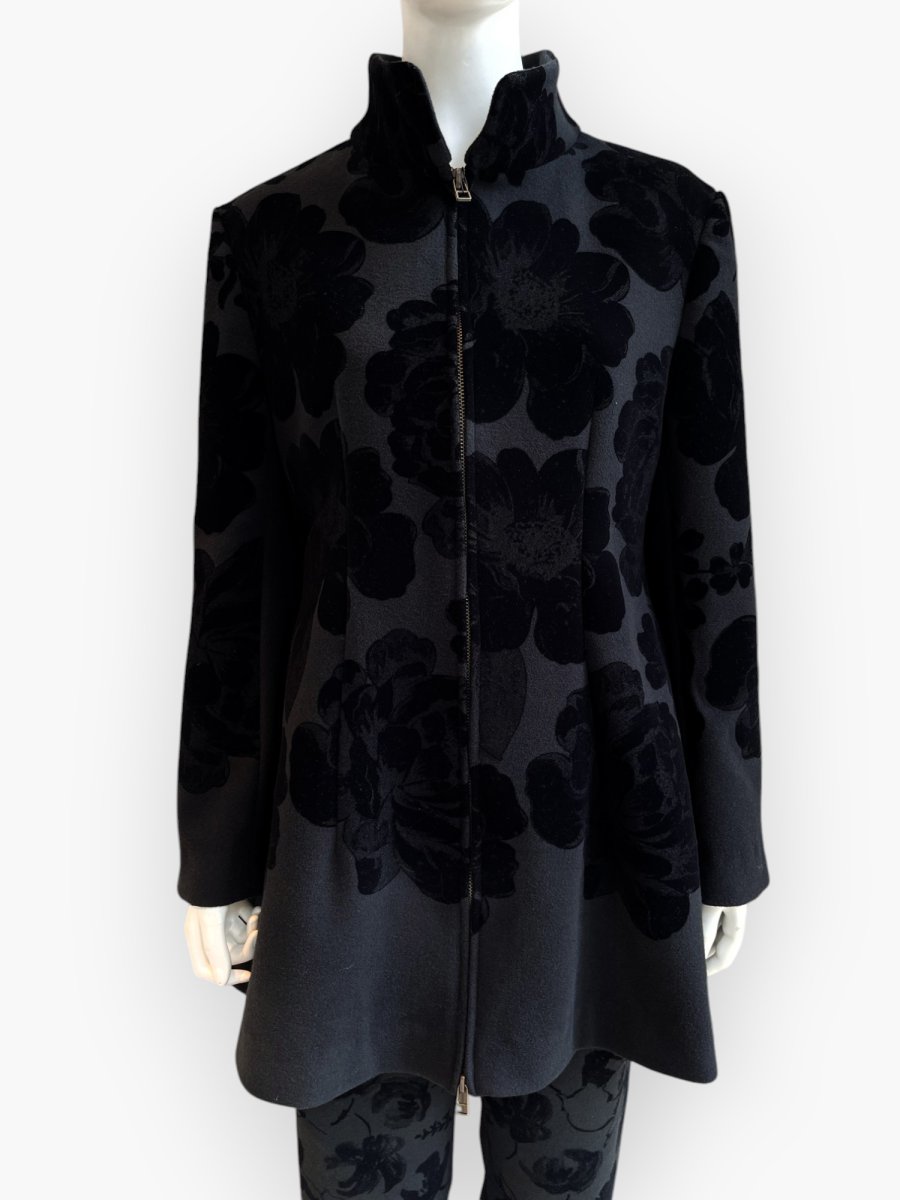 ブラック大花柄/97