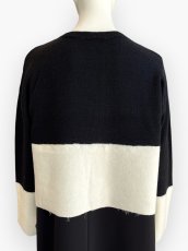 画像3: バイカラーニットカーデ  (3)