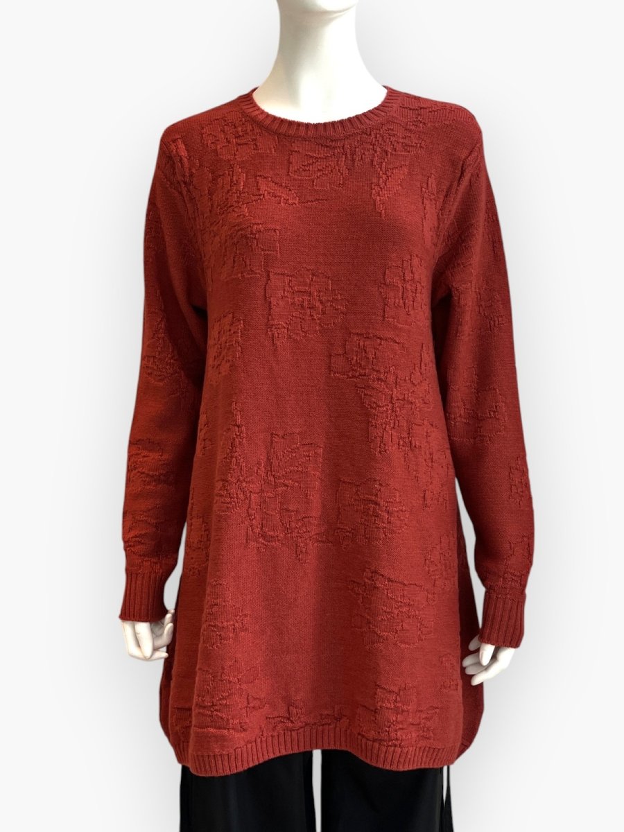 画像1: ローズニット　チュニック  (1)