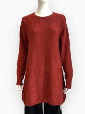 画像1: ローズニット　チュニック  (1)
