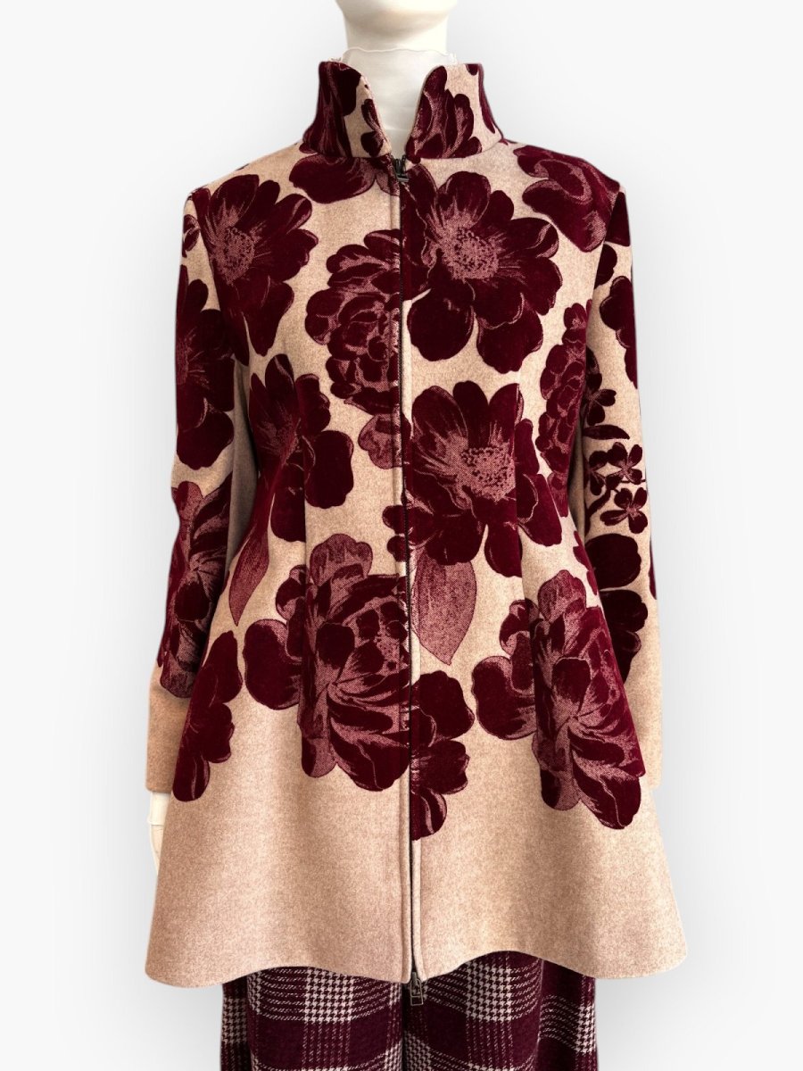 ベージュ大花/17