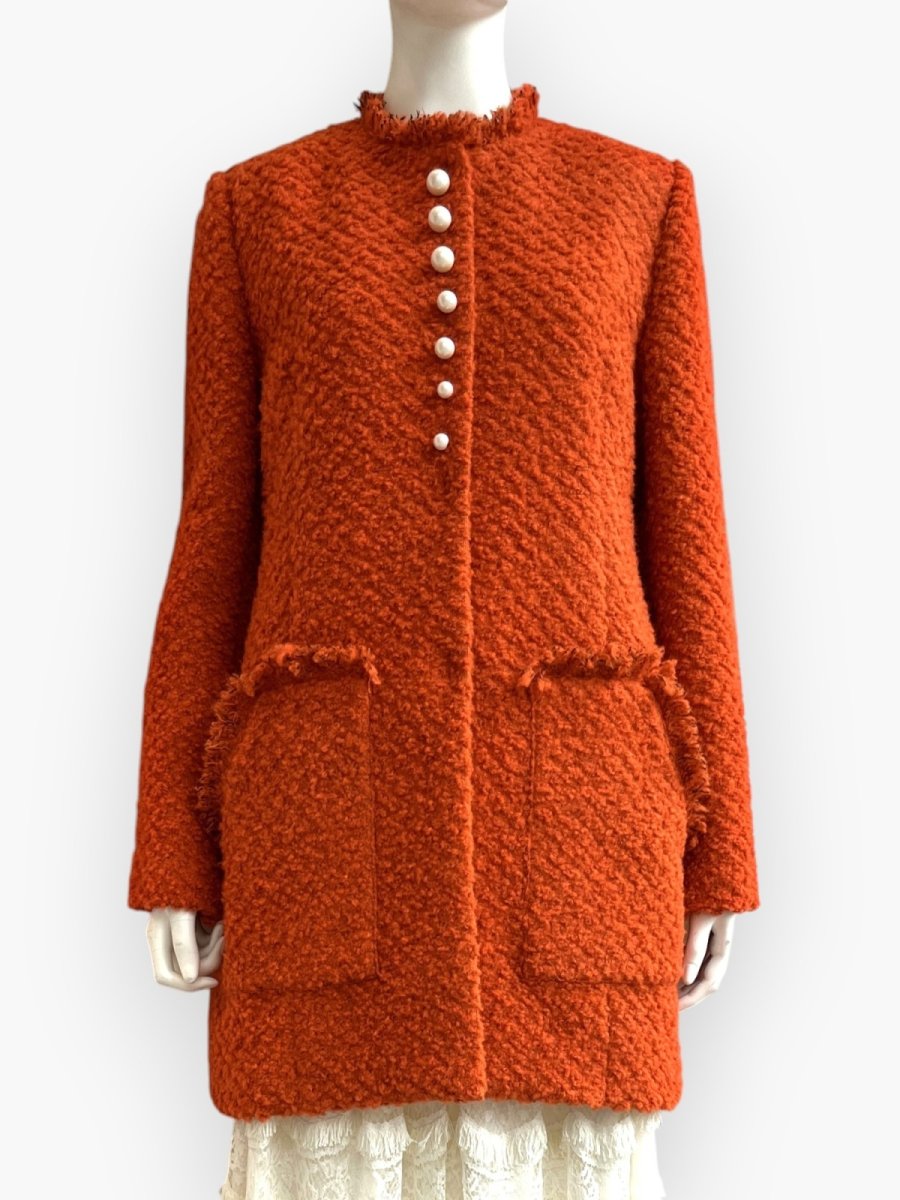 画像1: パールボタン　ツイードジャケット (1)