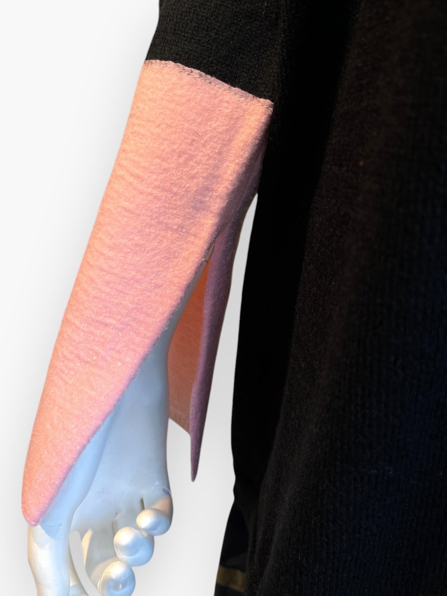 画像3: バイカラーニット　チュニック  (3)