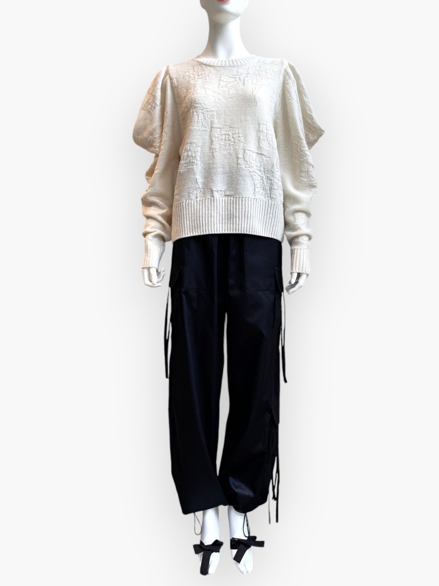 画像4: ローズニット　パフスリーブ  (4)