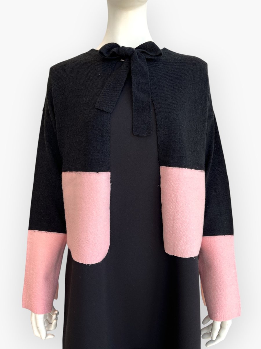 画像6: バイカラーニットカーデ  (6)