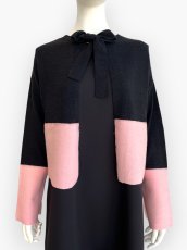 画像6: バイカラーニットカーデ  (6)