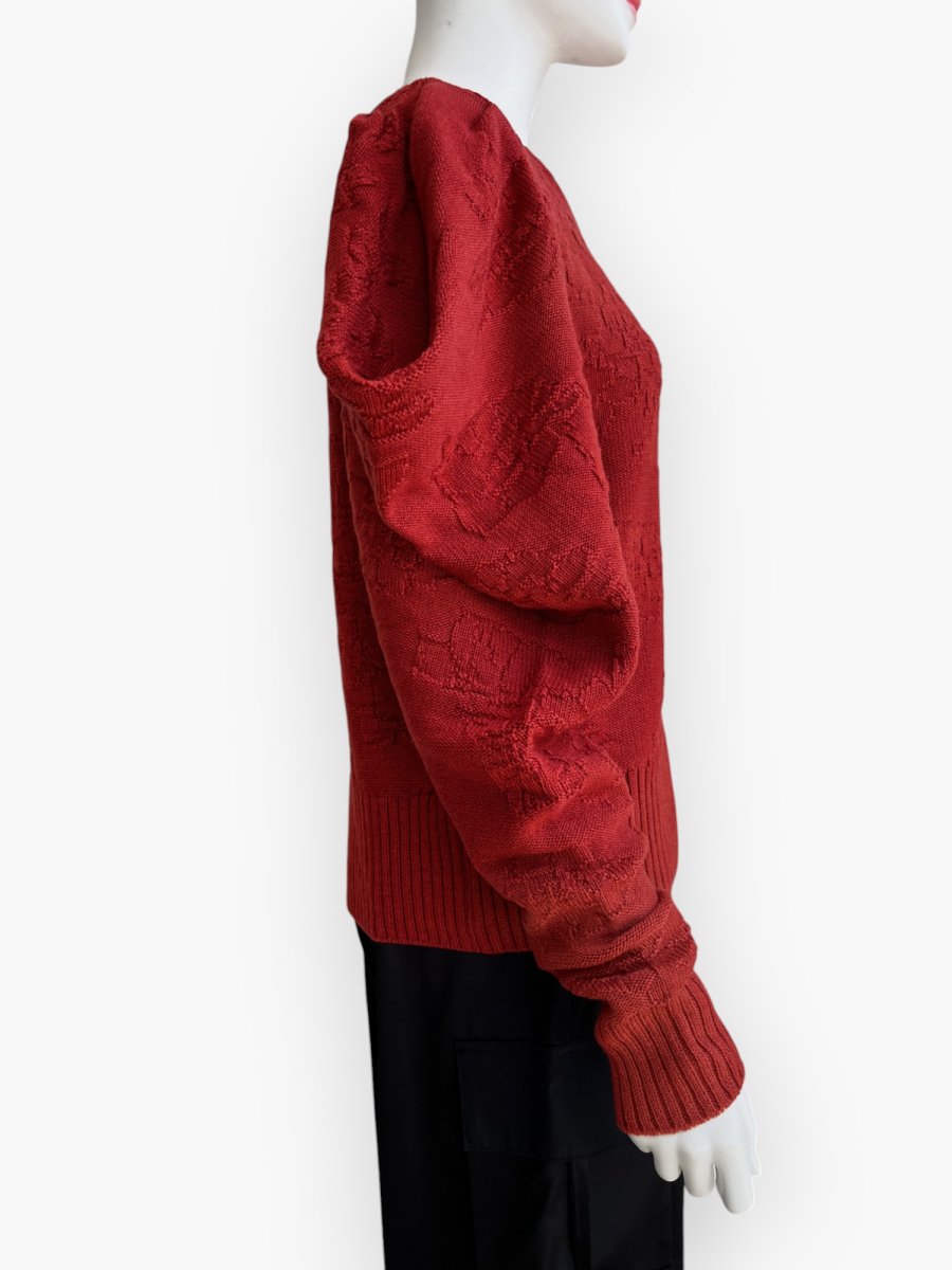 画像7: ローズニット　パフスリーブ  (7)