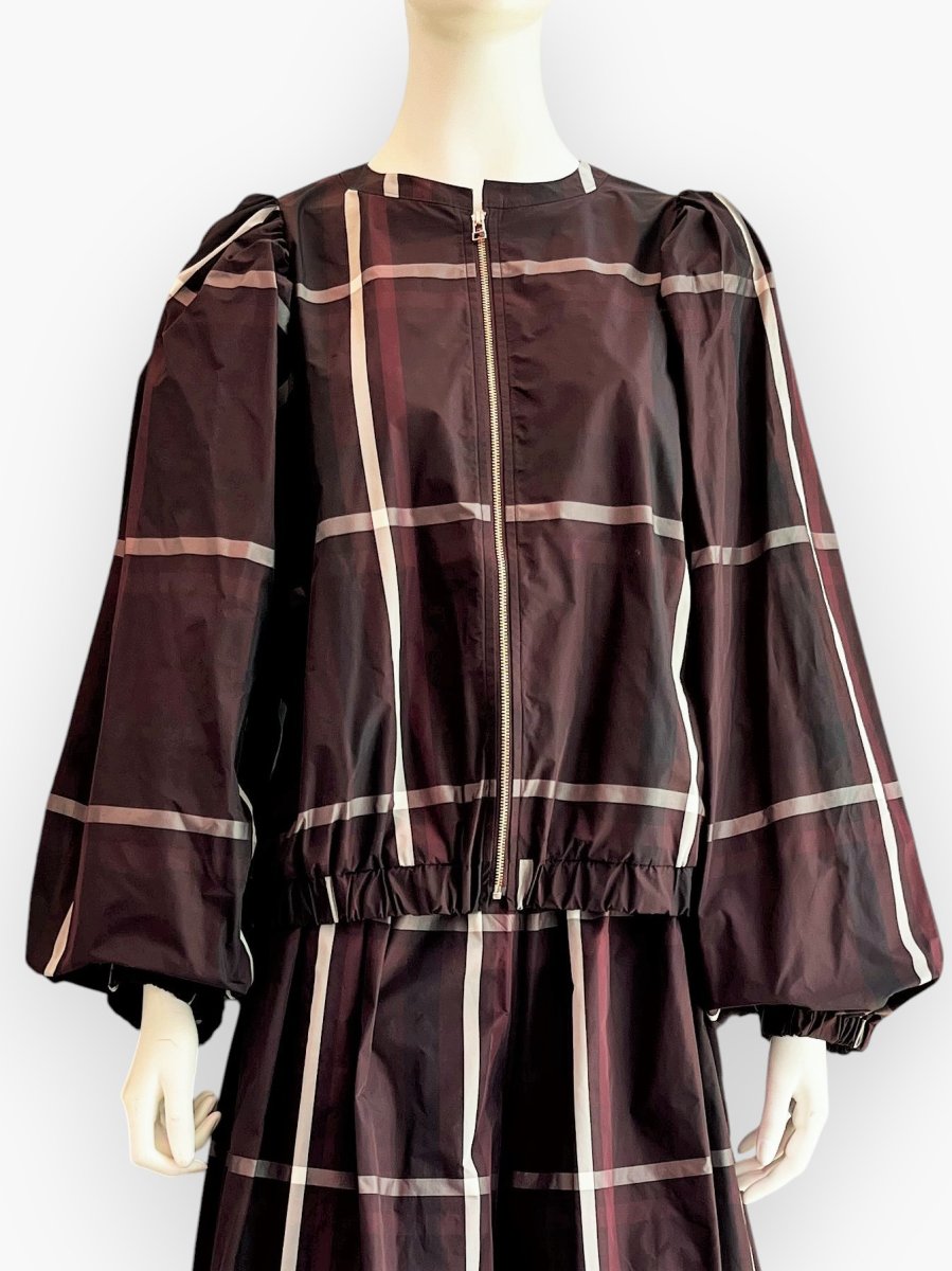 画像6: タフタチェック　ブルゾン  (6)