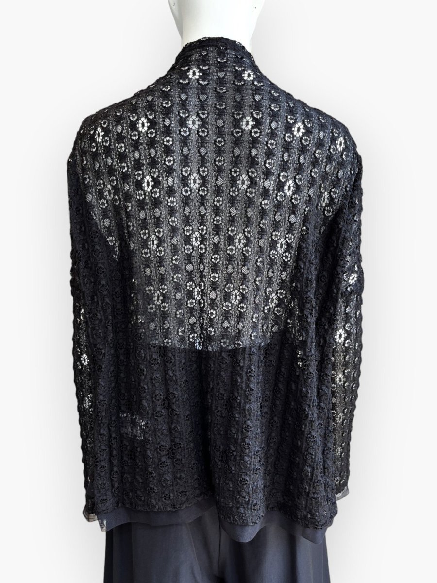 画像3: オーバルレース　カーディガン  (3)