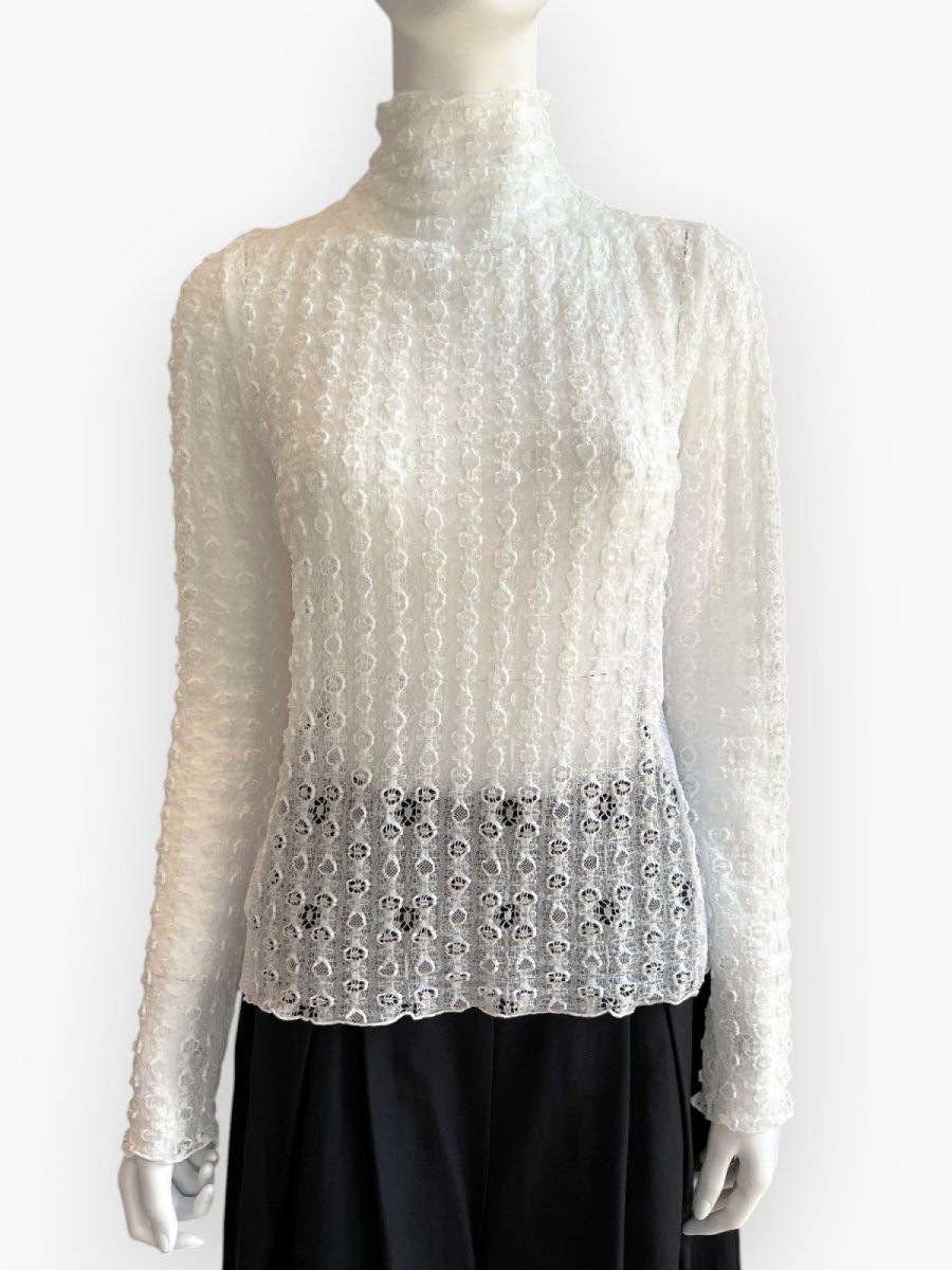 画像9: オーバルレース　スタンドネック  (9)