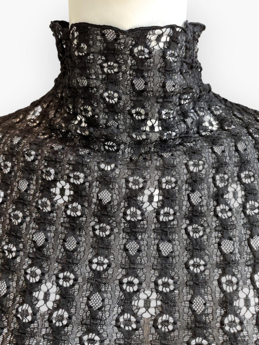 画像4: オーバルレース　スタンドネック  (4)