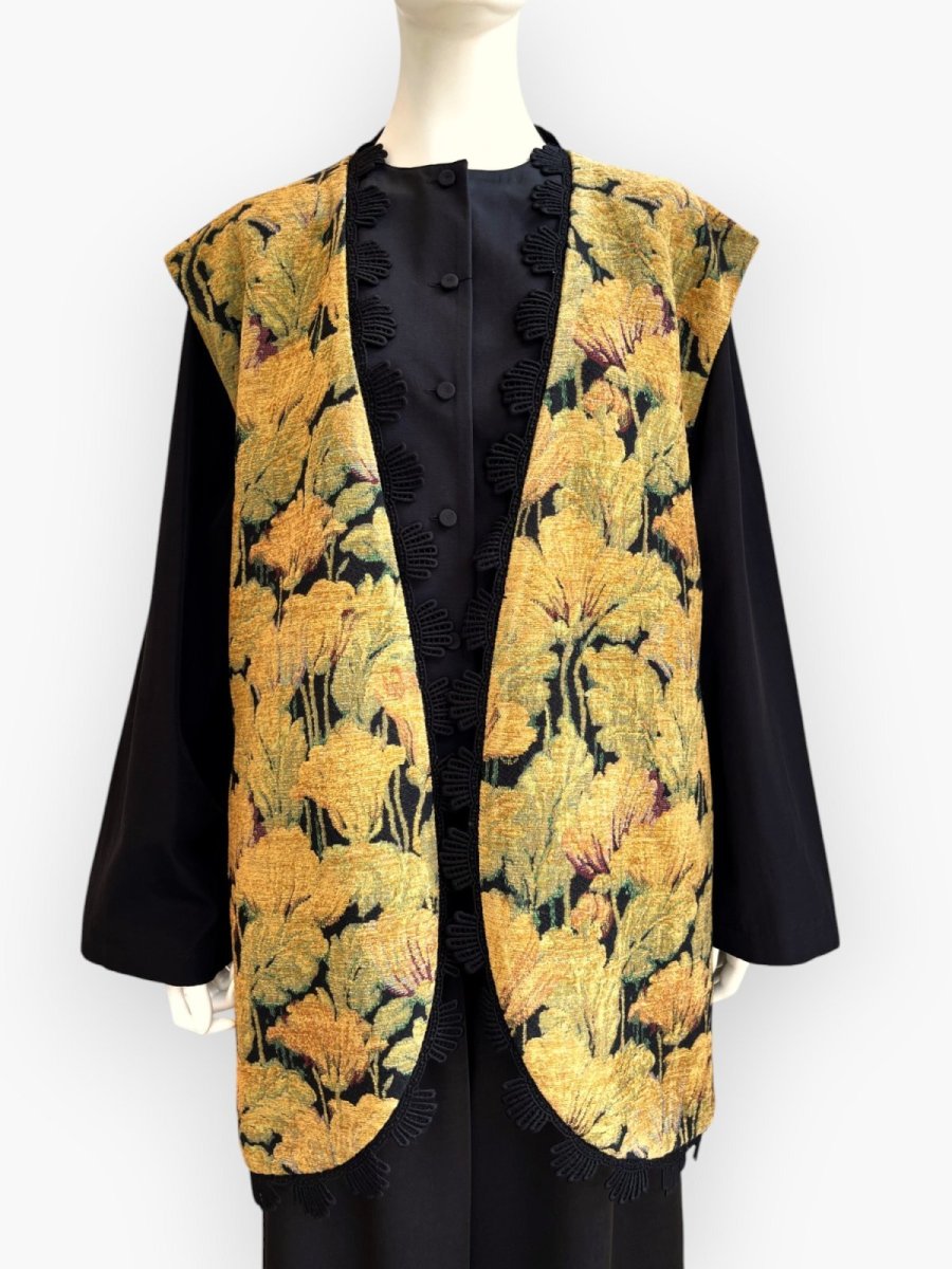 画像1: ヴィンテージジャガード　ベスト (1)