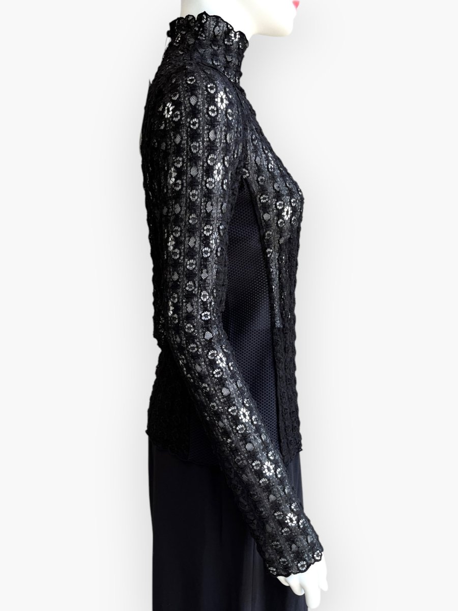 画像2: オーバルレース　スタンドネック  (2)