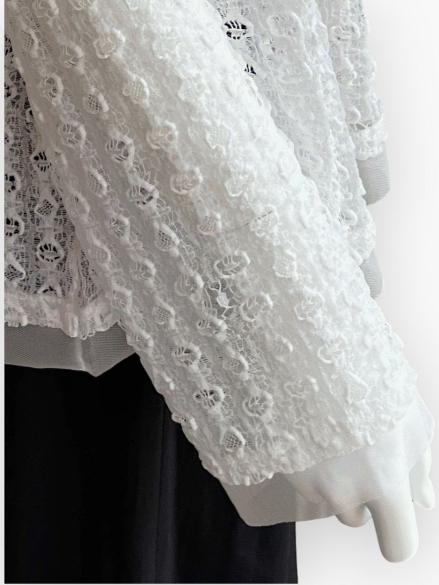 画像12: オーバルレース　カーディガン  (12)