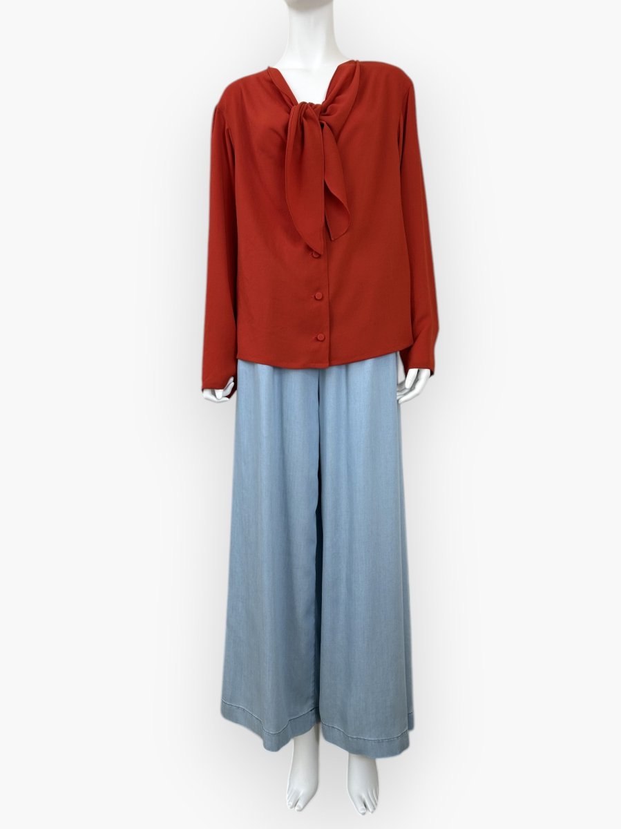 画像6: クラシックアムンゼン ボウタイブラウス  (6)