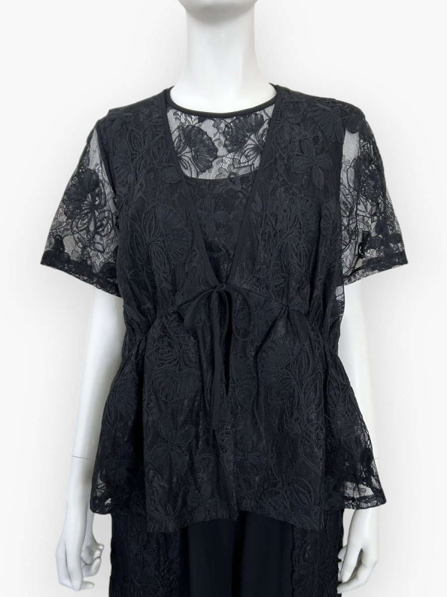 画像10: クレールフラワーレース ジレ  (10)