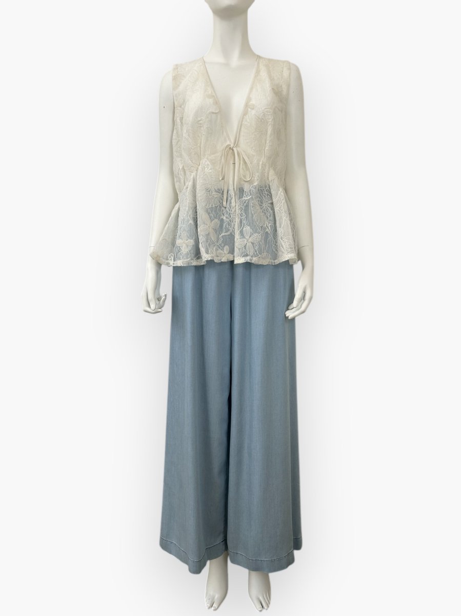 画像5: クレールフラワーレース ジレ  (5)