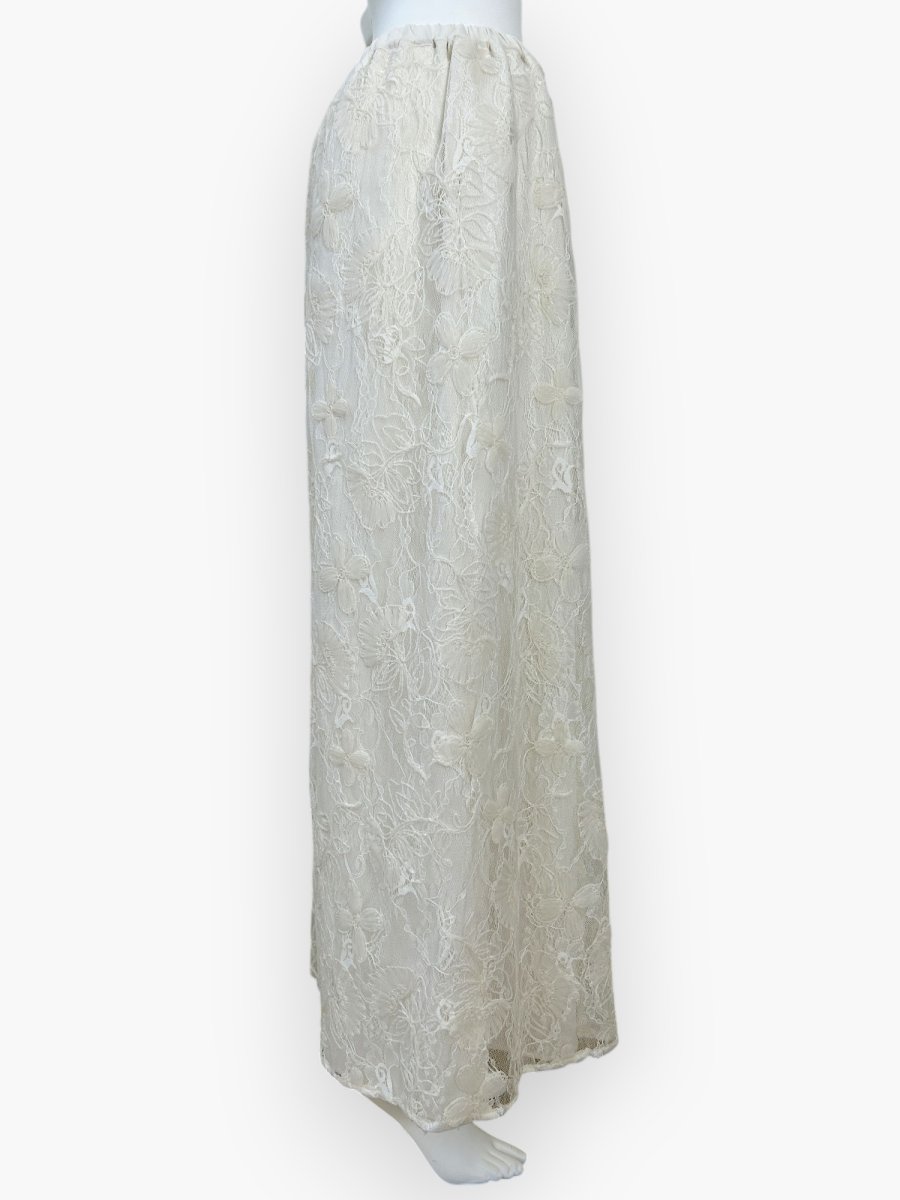 画像8: クレールフラワーレース　ワイドパンツ  (8)