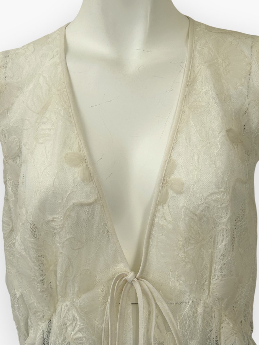 画像4: クレールフラワーレース ジレ  (4)