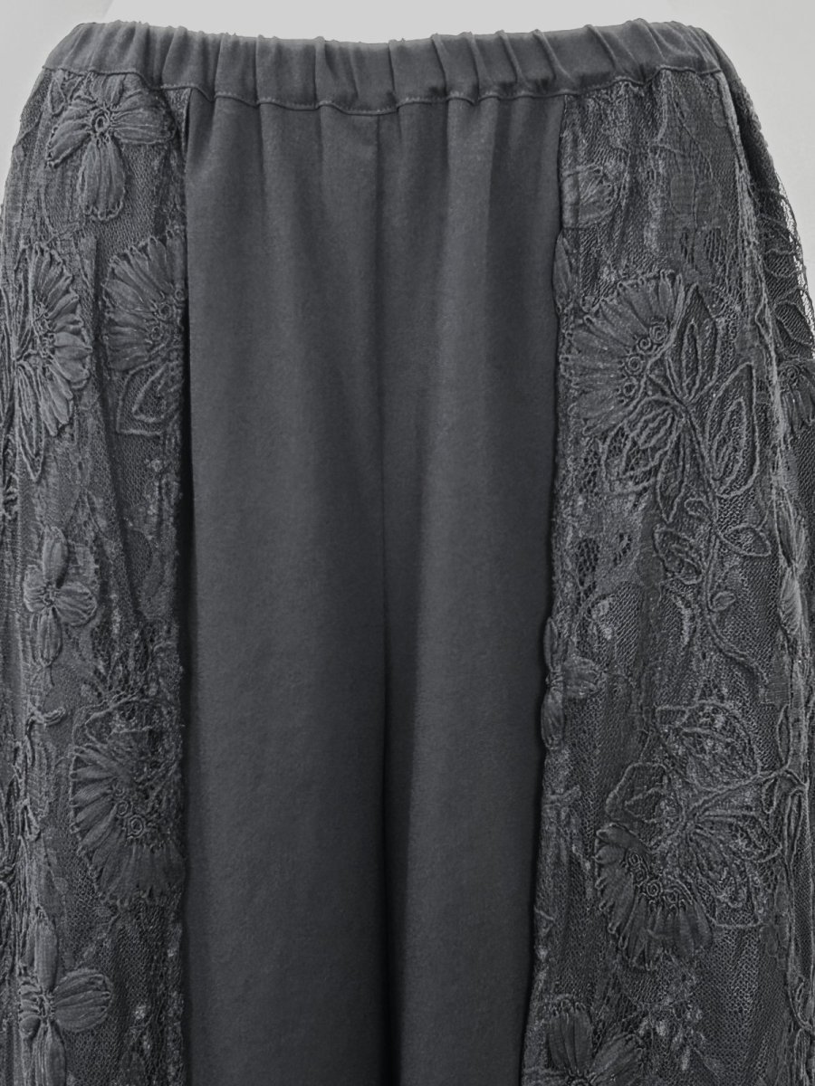 画像4: クレールフラワーレース　ワイドパンツ  (4)