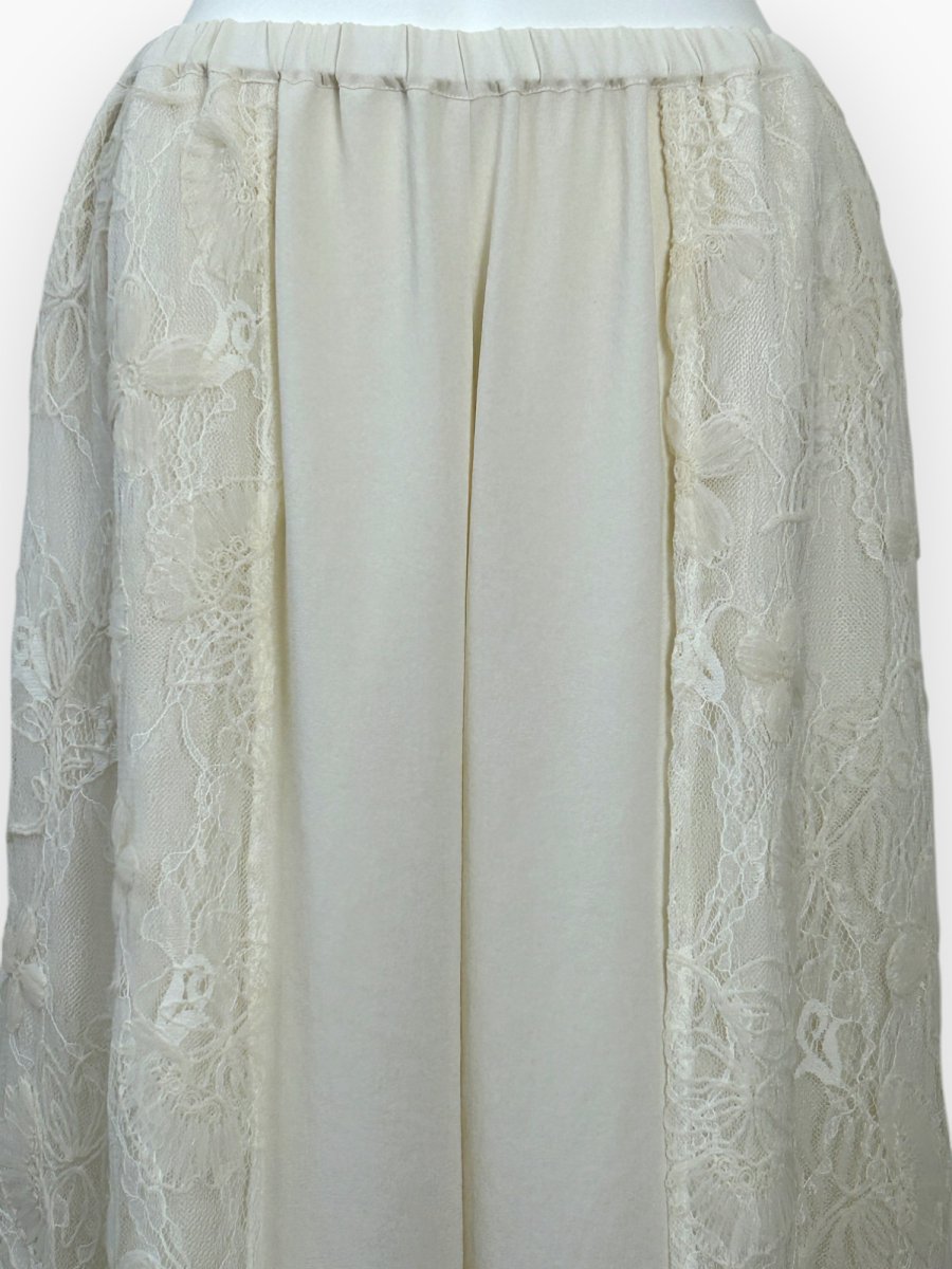 画像10: クレールフラワーレース　ワイドパンツ  (10)