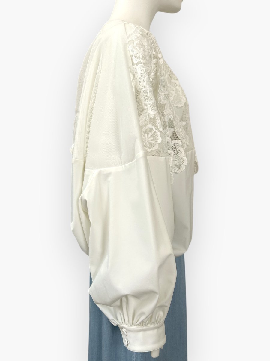 画像2: クリアーデンビー レースブルゾン  (2)