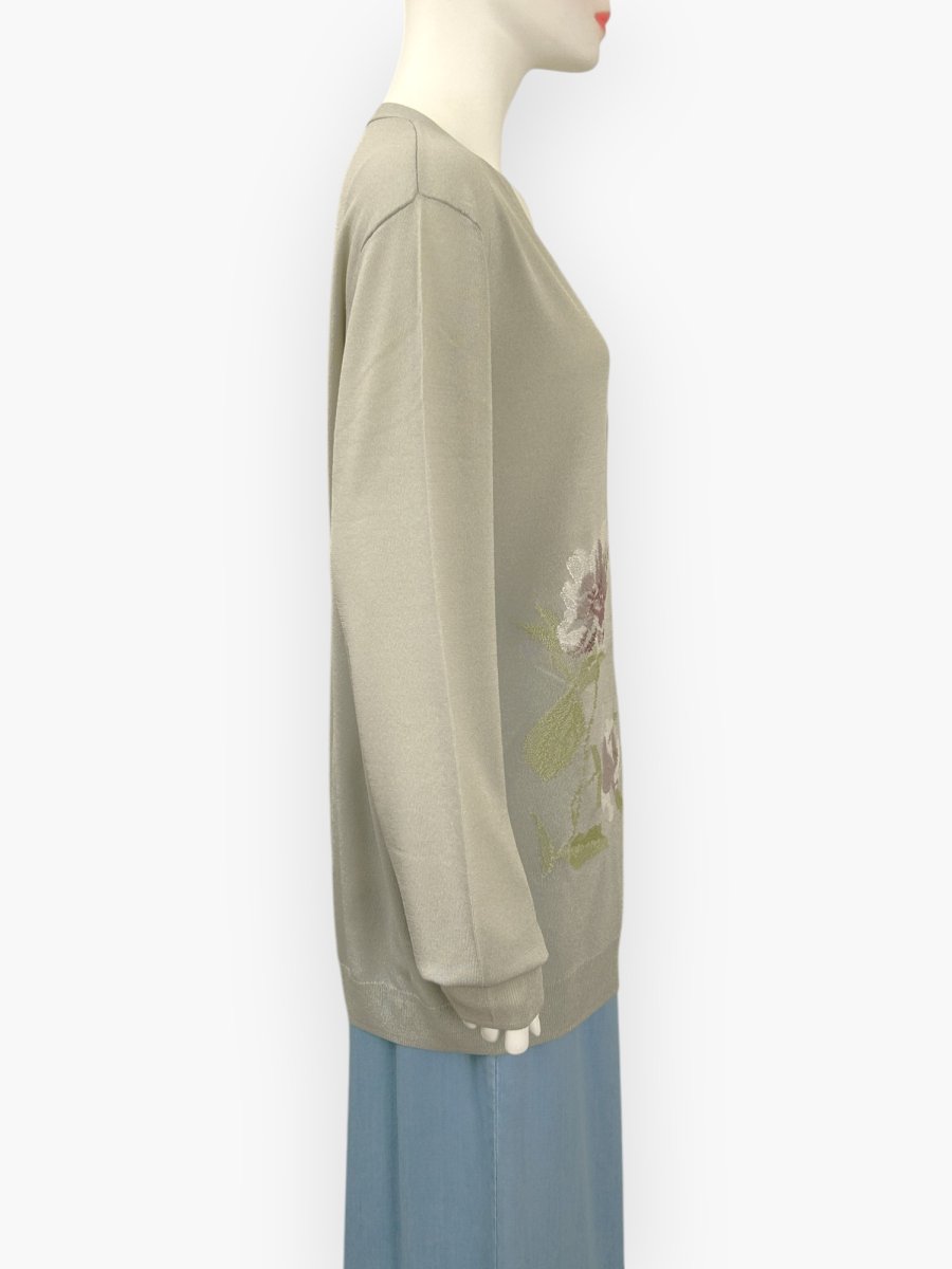 画像2: フラワリー ロングカーディガン  (2)