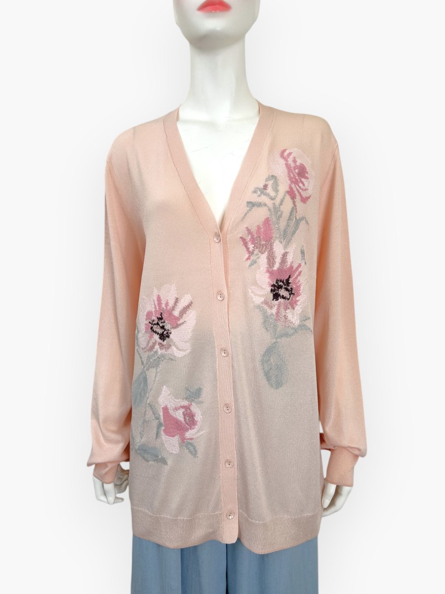 画像6: フラワリー ロングカーディガン  (6)