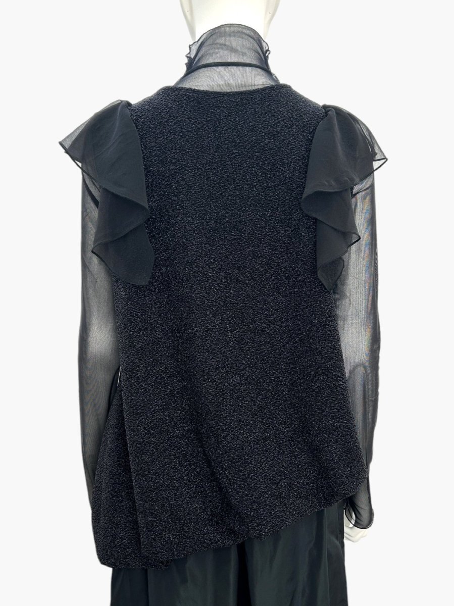 画像11: スパークルジャガード フリルブラウス  (11)