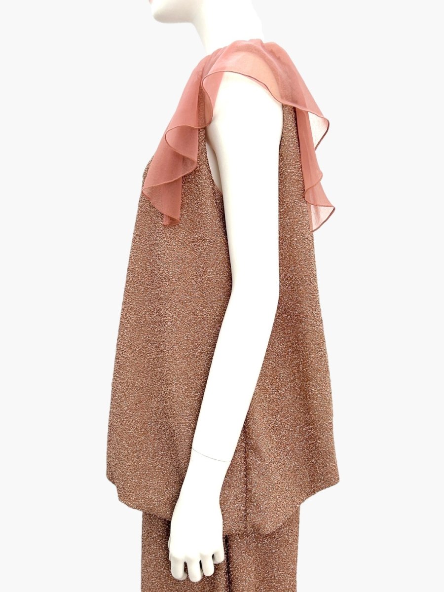 画像3: スパークルジャガード フリルブラウス  (3)