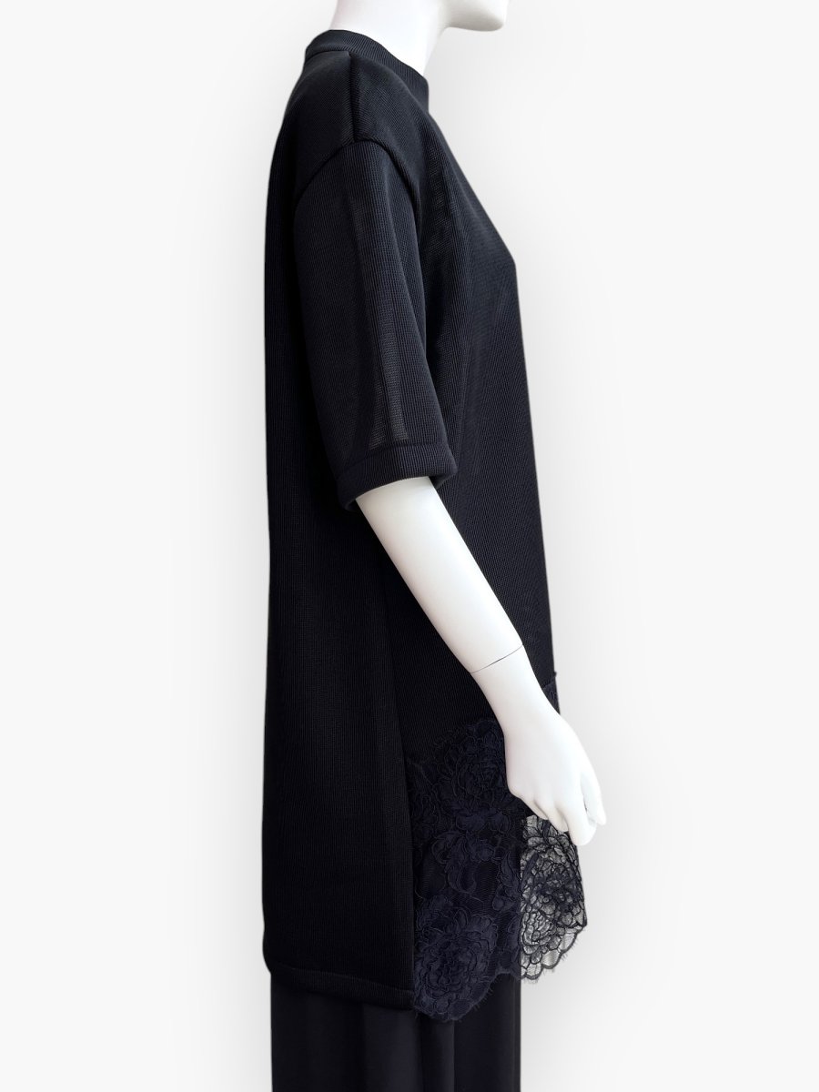 画像2: 3Dメッシュ　レースチュニック  (2)