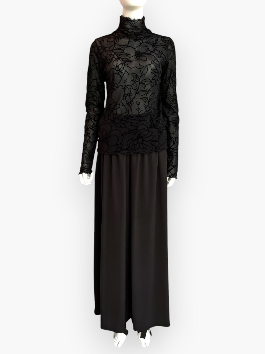 画像13: リーニュフラワーフロッキー スタンドネック  (13)