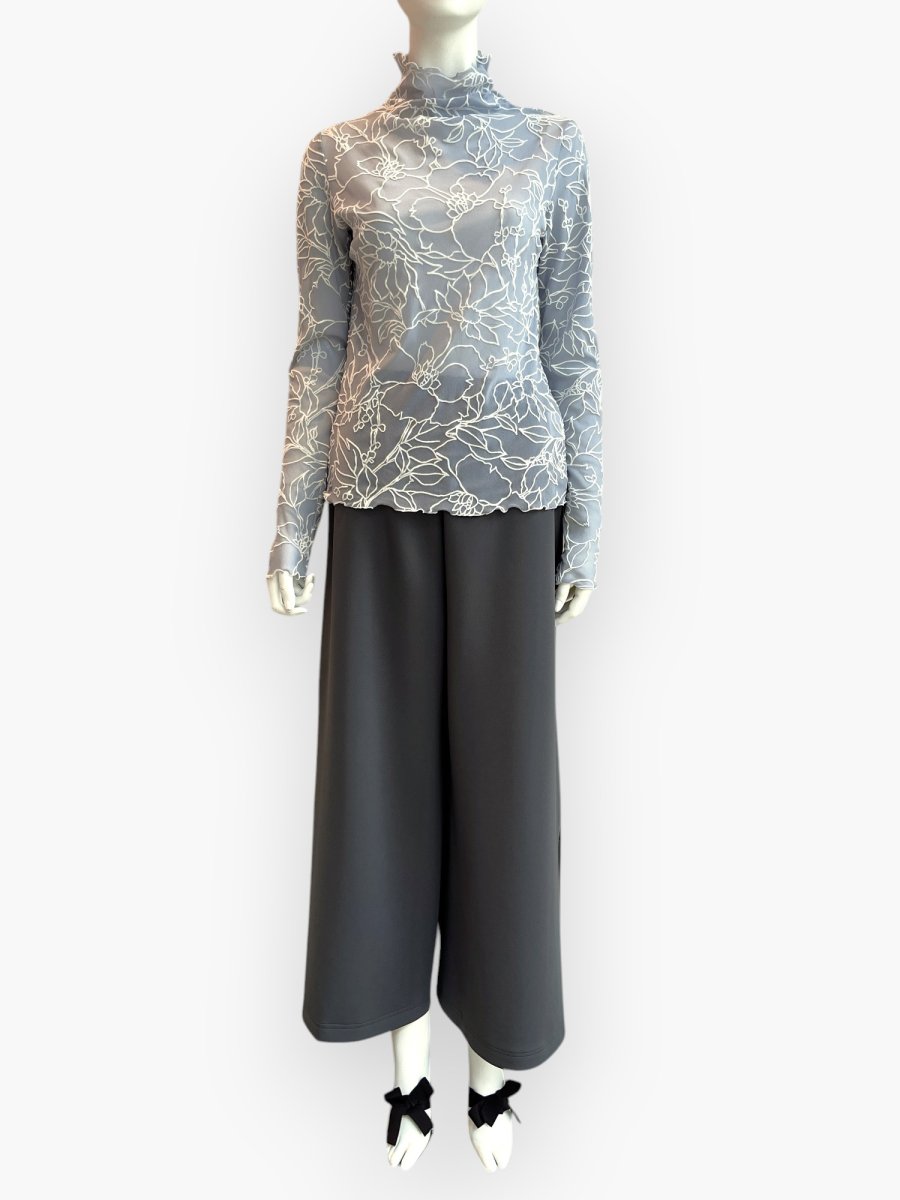 画像15: リーニュフラワーフロッキー スタンドネック  (15)