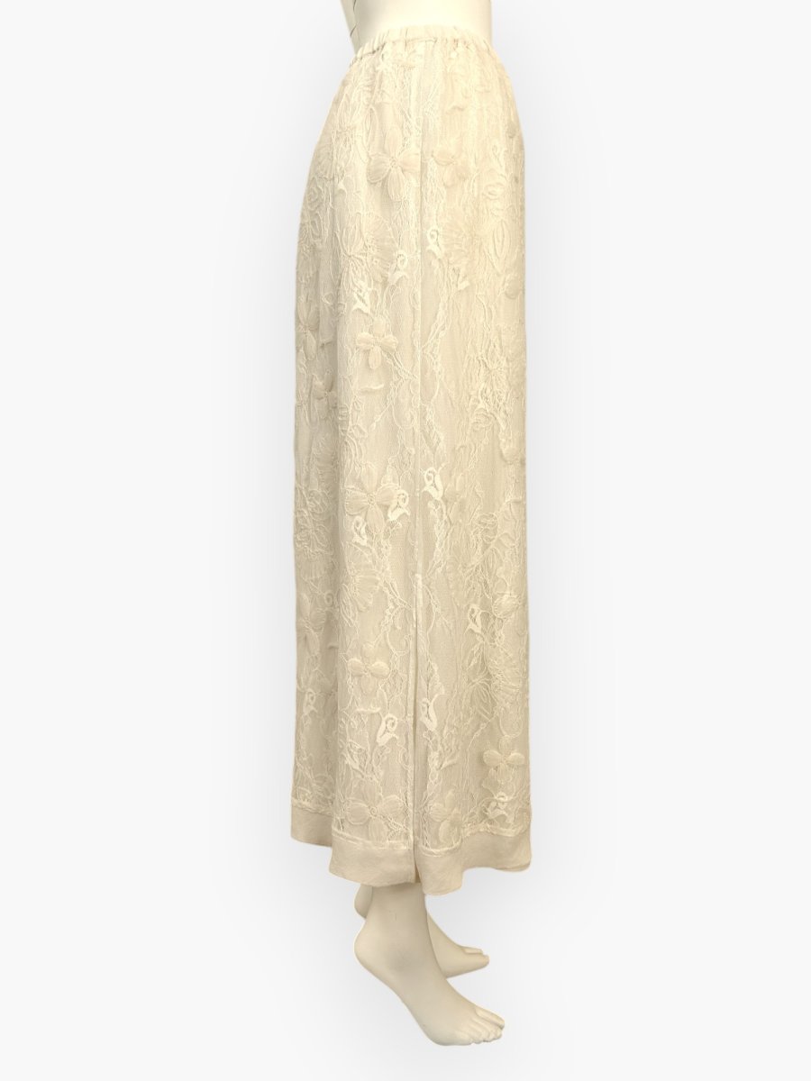 画像2: クレールフラワーレース　スカート  (2)