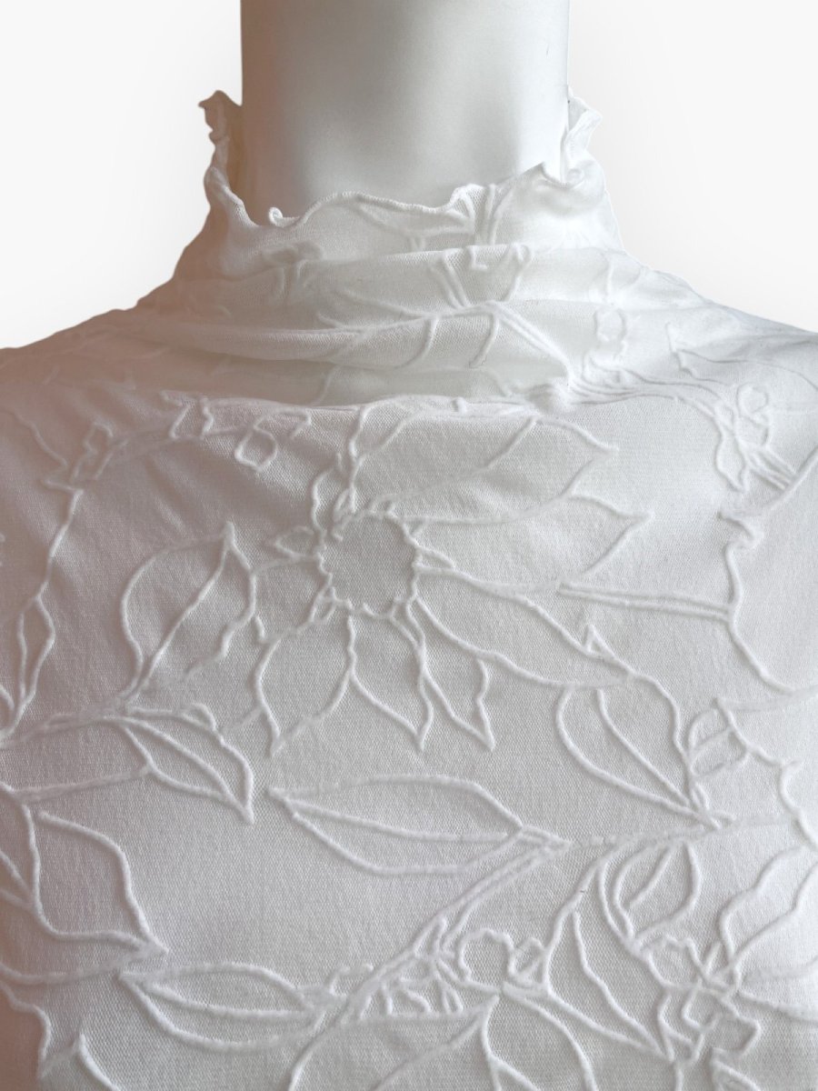 画像8: リーニュフラワーフロッキー スタンドネック  (8)