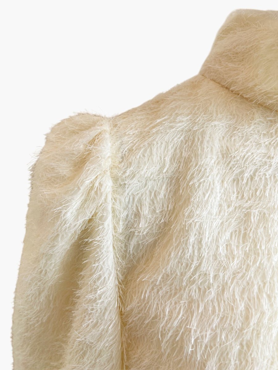 画像5: フリンジカットジャガード　ブラウス  (5)