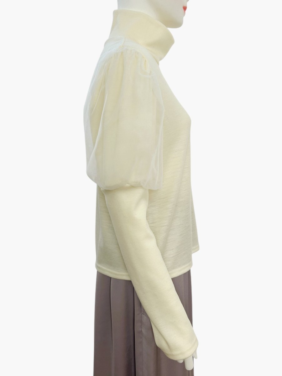 画像2: クイーンウールスムース　パフスリーブ  (2)